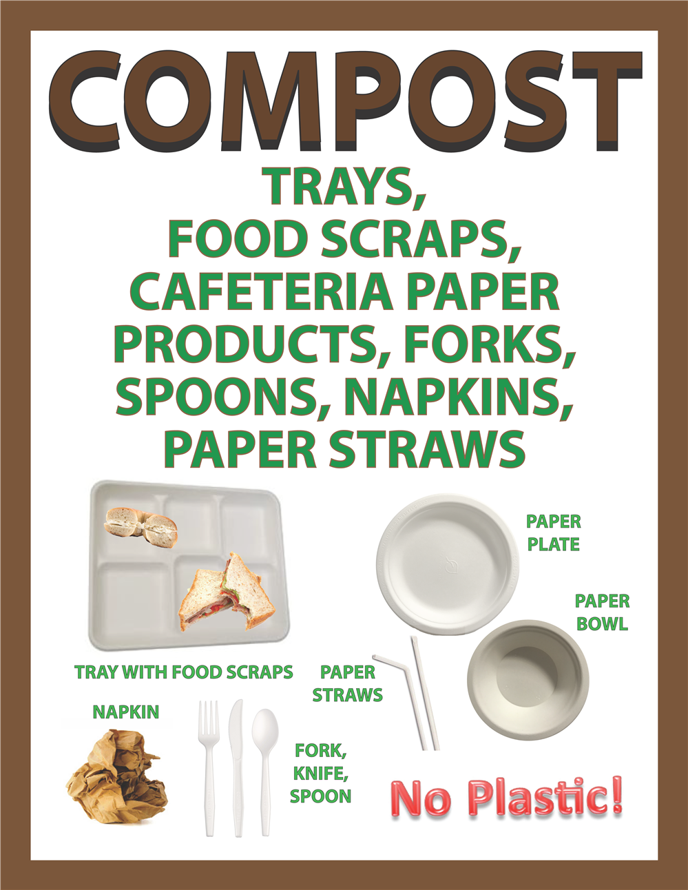 Compost In School Sign